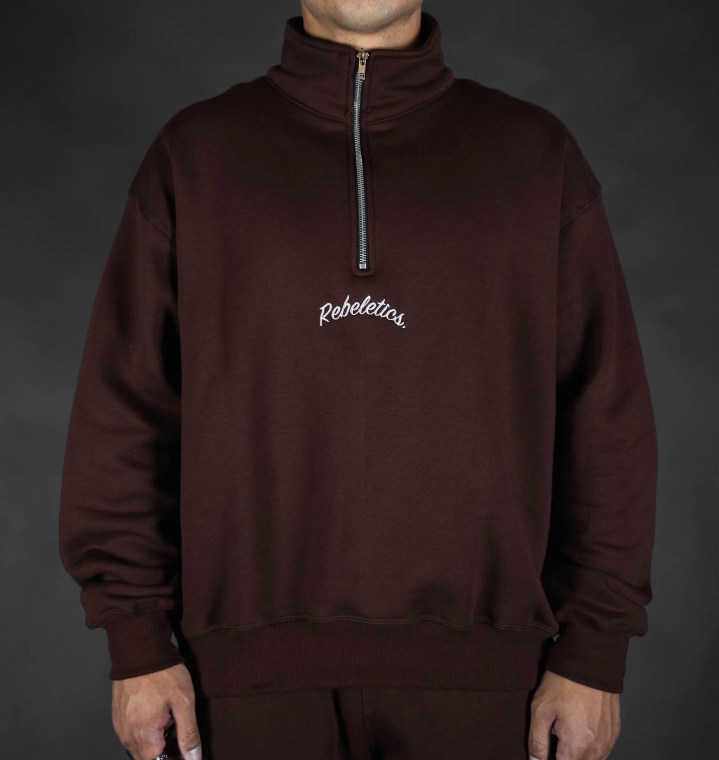 RBL Quarter Zip Pullover - Brown