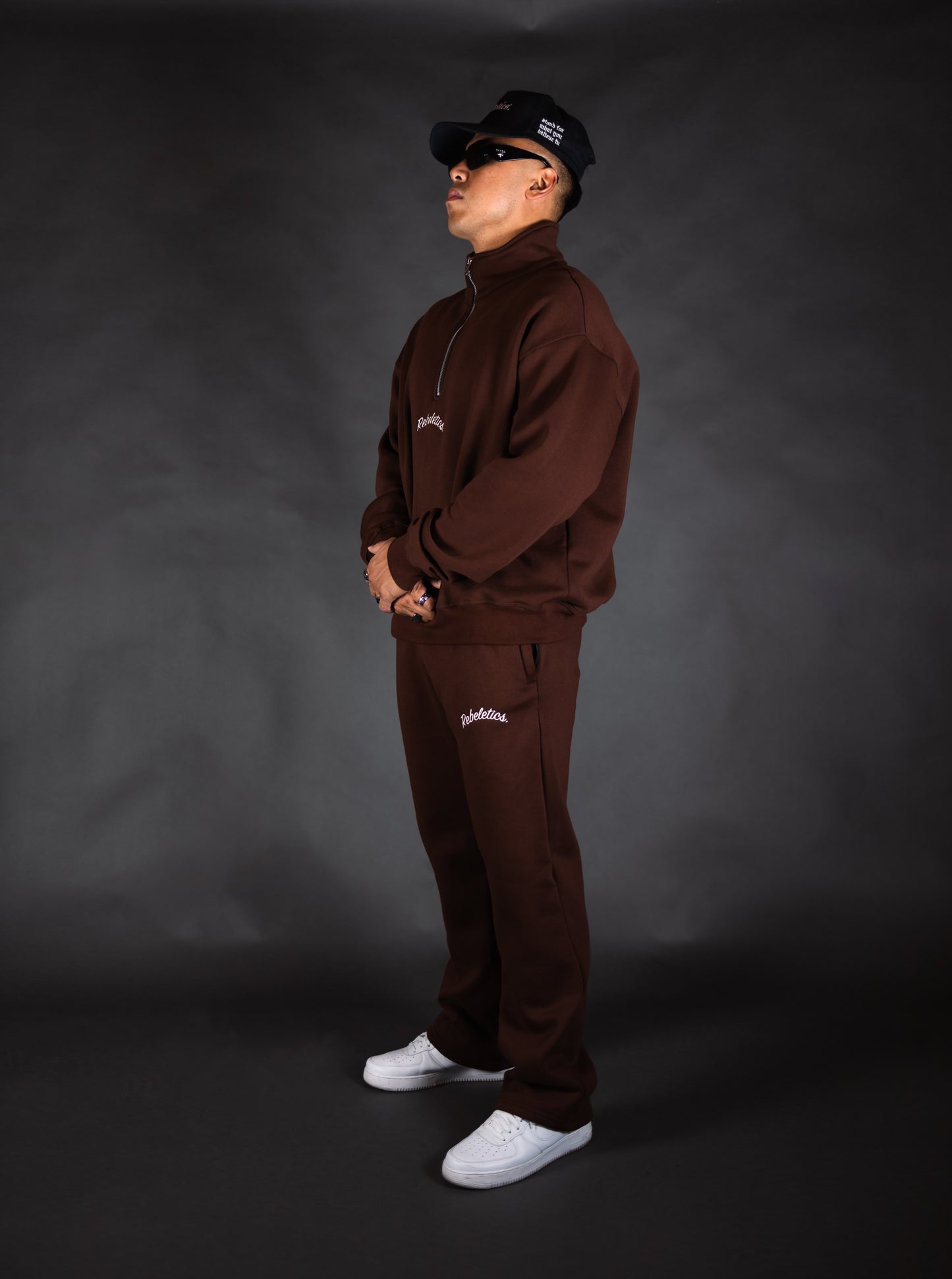 RBL Quarter Zip Pullover - Brown