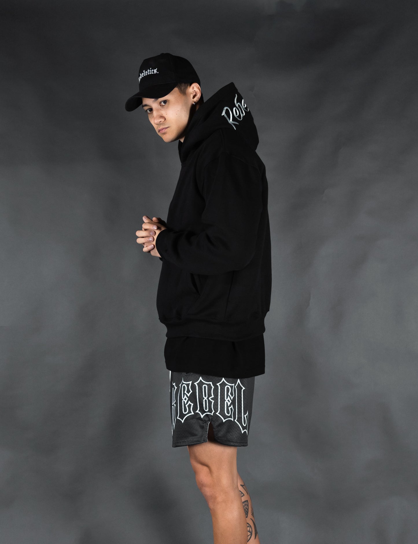 REBELETICS OG LOGO HOODIE - BLACK