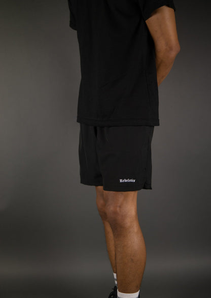 MENS REBELETICS SHORTS - BLACK