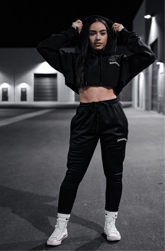 Womens tech joggers - black