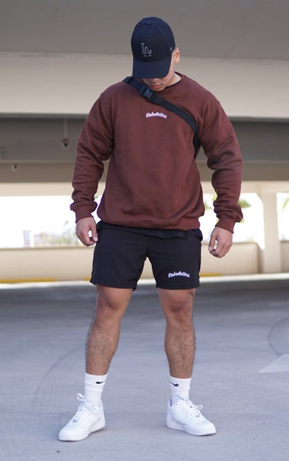 MENS CREWNECK - BROWN